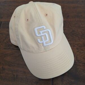 San Diego Padres Cream Baseball Cap Adjustable
